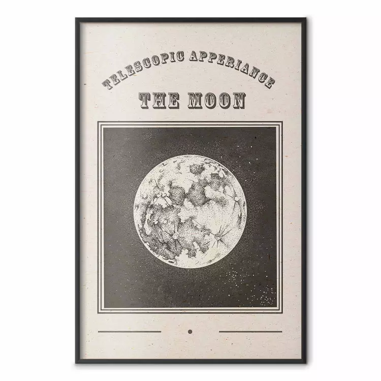 Moon View - Illustration Stylized as an Old Engraving From the Album