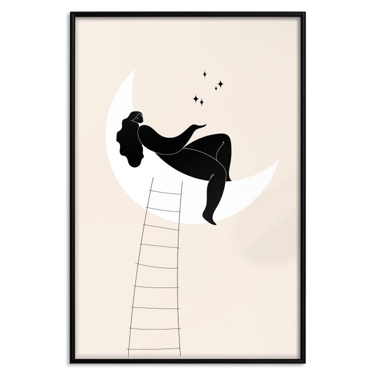 Poster Ladder to the Moon - Girl From the Moon Charms the Stars