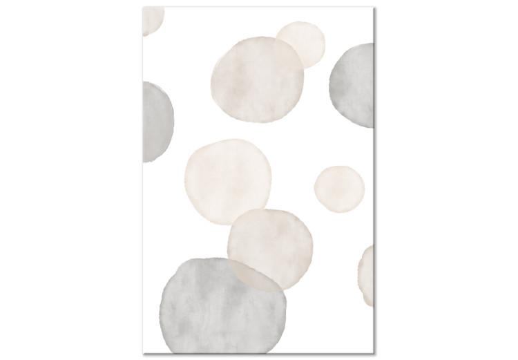 Canvas Watercolor Stains - Abstract Painted Composition on White Background