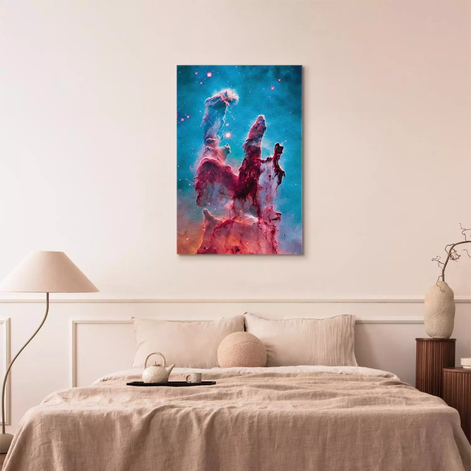 Canvas Print Pillars of Creation - An Open Cluster in the Constellation Serpent