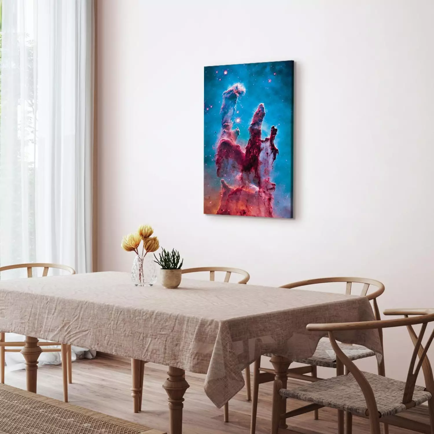 Canvas Print Pillars of Creation - An Open Cluster in the Constellation Serpent