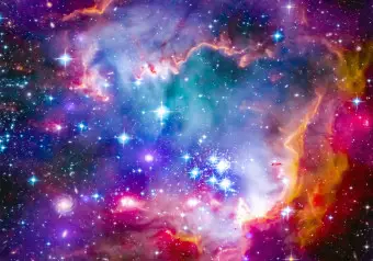 Photo Wallpaper Magellanic Cloud - Telescopic Image of a Dwarf Part of the Galaxy Wallpaper Cropper
