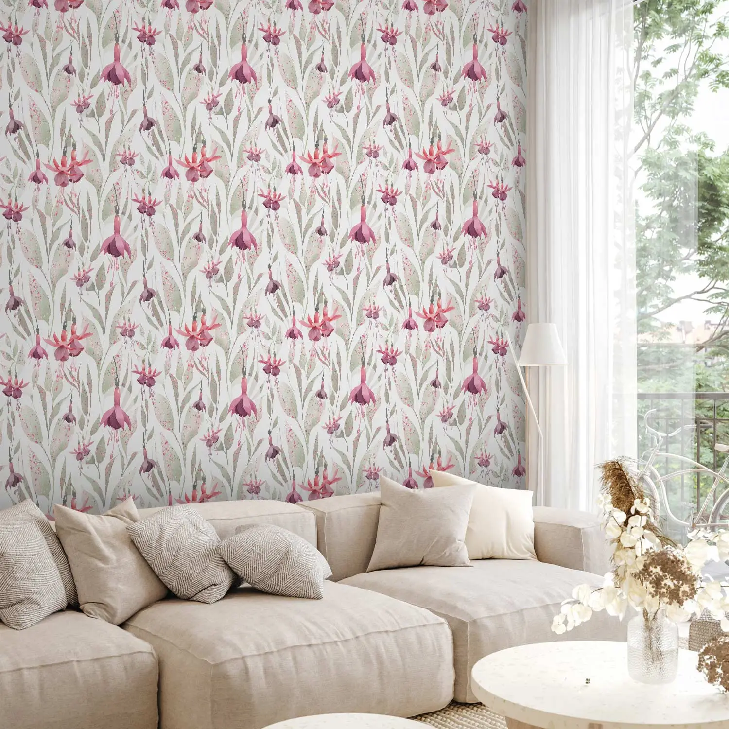 fuchsia flower wallpaper