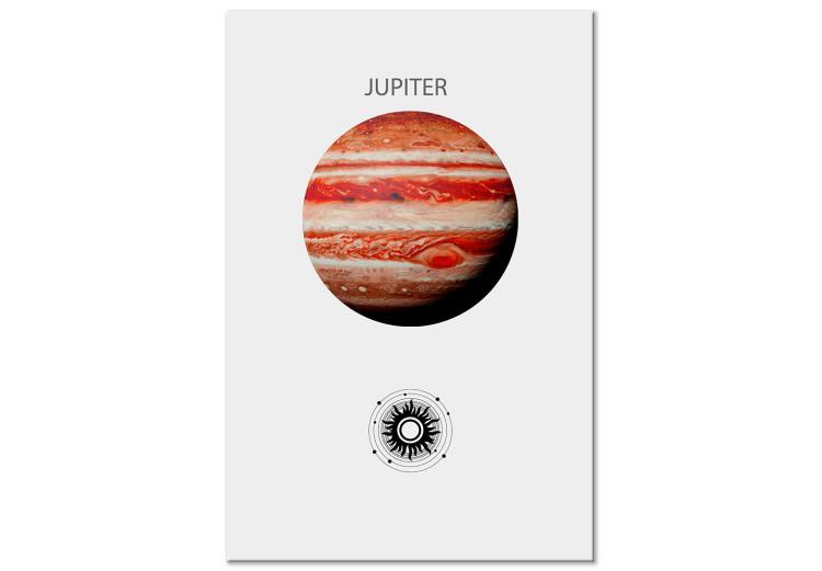 Canvas Jupiter II - Gas Giant, a Planet Surrounded by Clouds