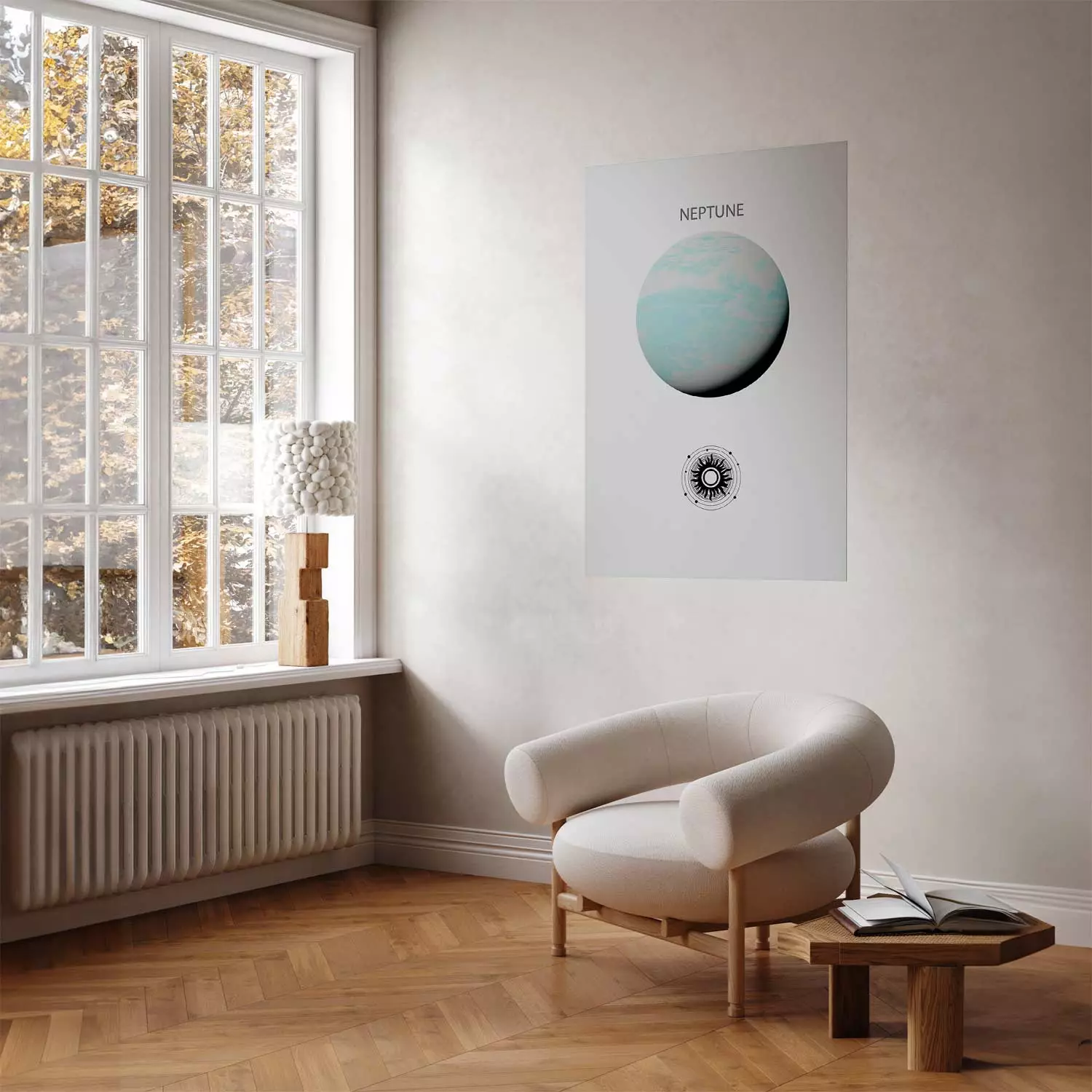 Poster Planet Neptune - Gas Giant with the Solar System II