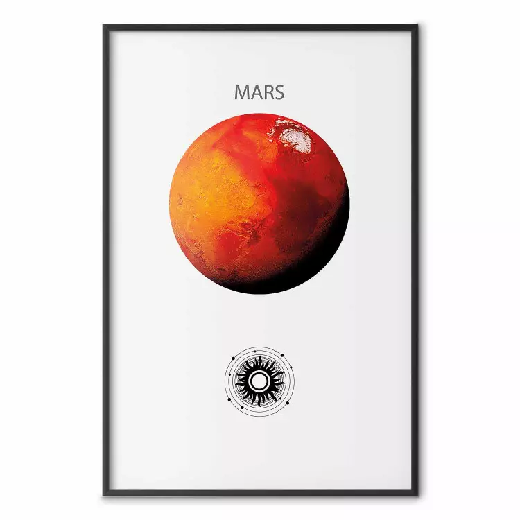 Red Planet - Mars and Abstract Composition with Solar System II