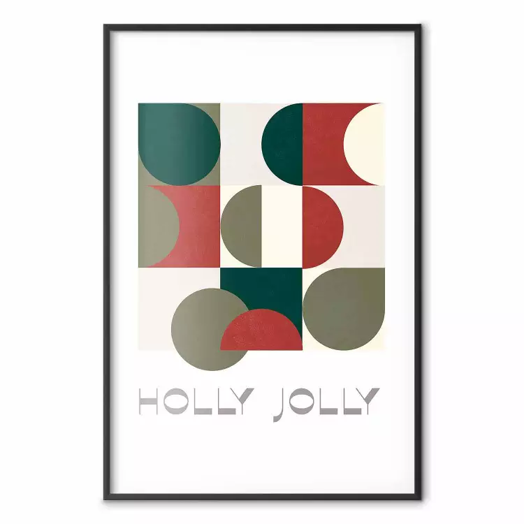Holly Jolly - Geometric Shapes in Festive Colors