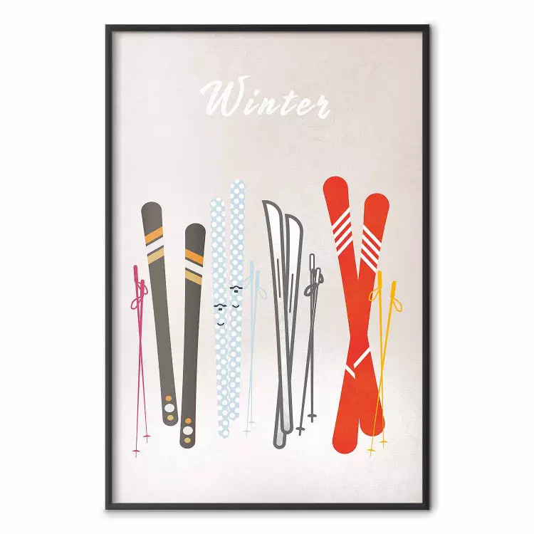 Winter Madness - Illustration of Models of Skis