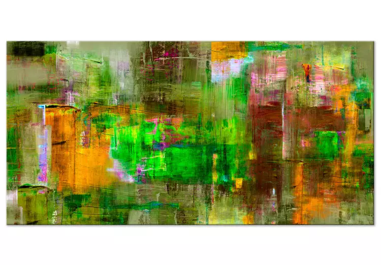 Large canvas print Green Land II [Large Format]