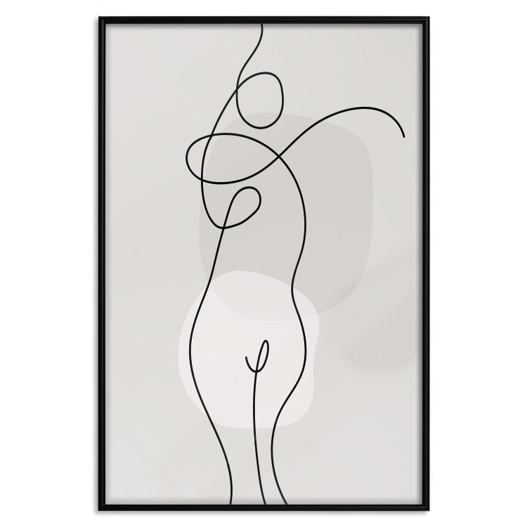 Poster Figure of a Woman - Linear and Abstract Figure in a Modern Style