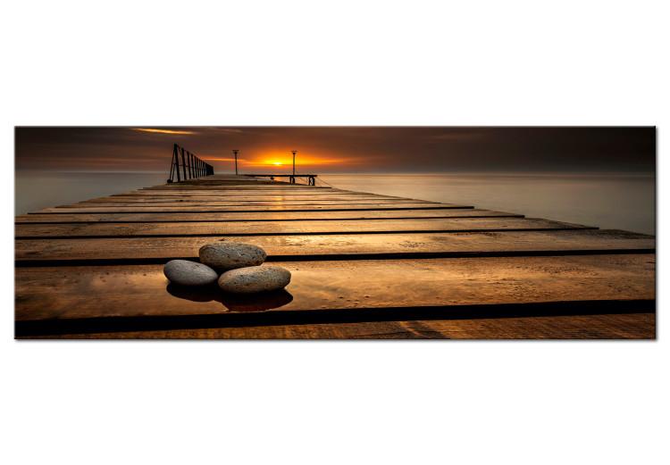 Large canvas print Stones on the Pier III [Large Format]