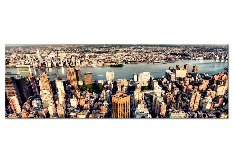 Canvas New York City Panorama (1-piece) - city architecture from a bird's eye view
