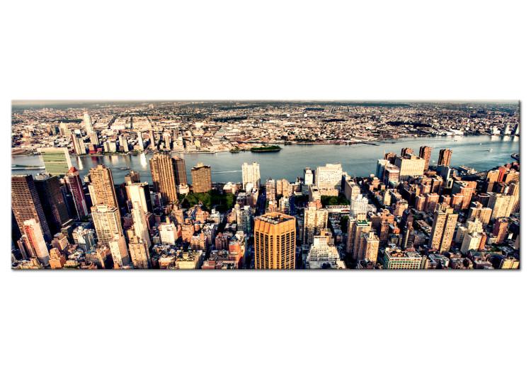 Canvas New York City Panorama (1-piece) - city architecture from a bird's eye view