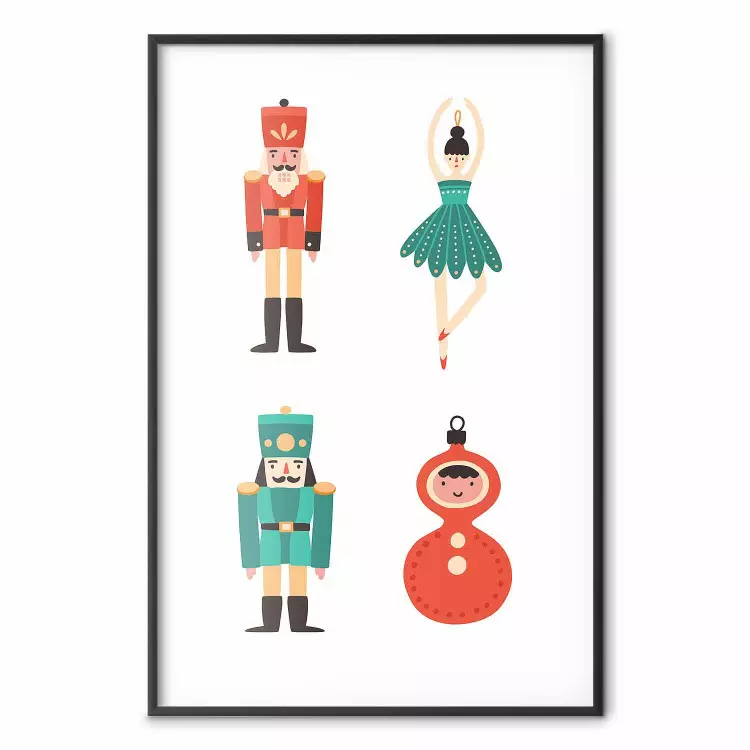 Christmas Tree Toys - Ballerina and Toy Soldiers in Festive Colors