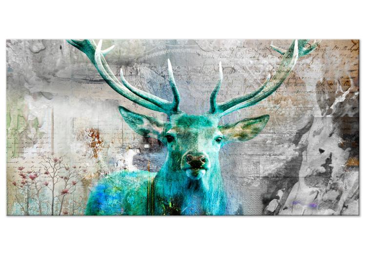 Large canvas print Green Deer II [Large Format]