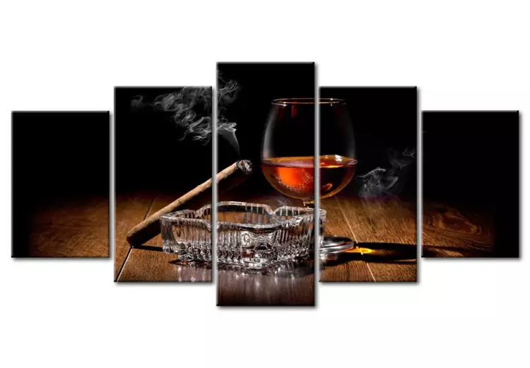 Canvas Masculine Luxury (5-piece) - alcohol and cigarette smoke in a vintage style