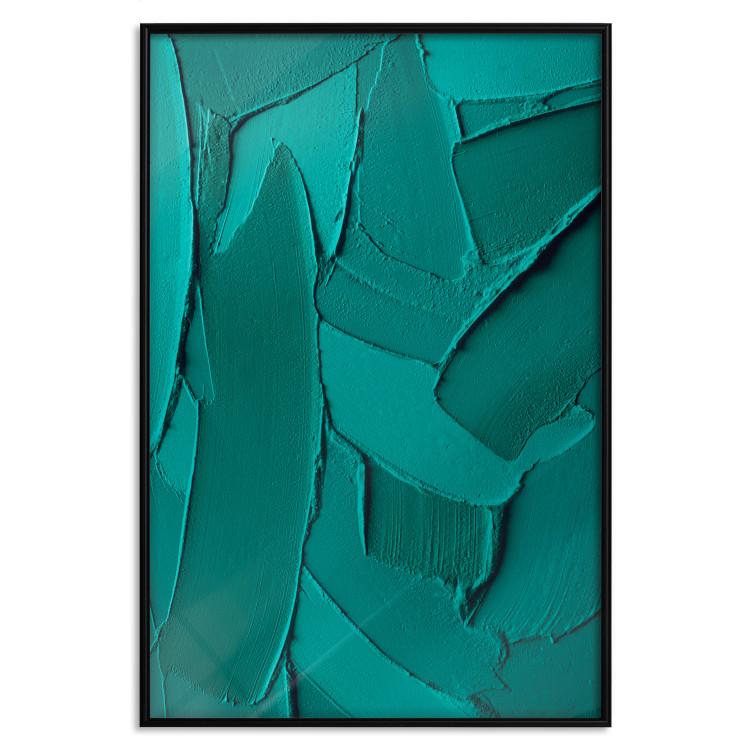Poster Green Abstraction - Clear Structure of Matter and Forms