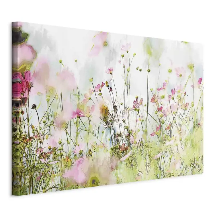 Colorful Meadow - Field Vegetation in Spring Bright Glow