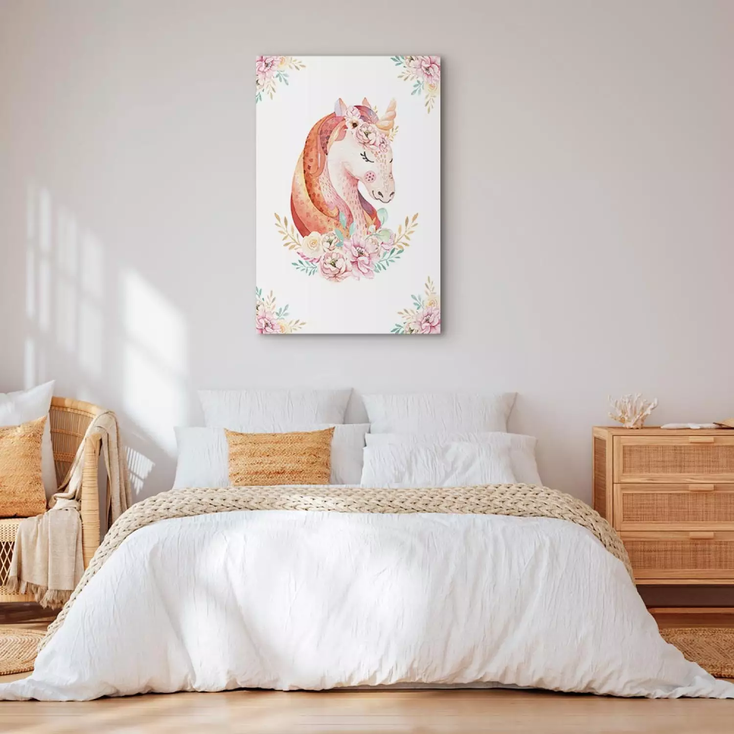 Canvas Unicorn for Kids - Children’s Illustration Painted With Watercolor