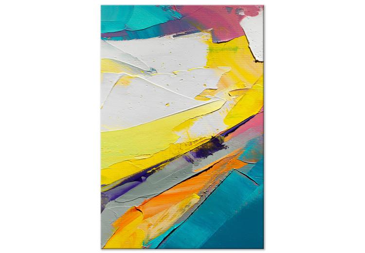 Canvas Abstract Colors - Colorful Composition Applied With a Spatula