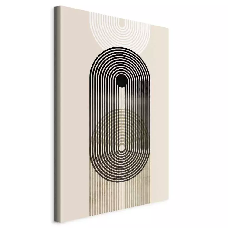 Abstraction - Geometric Shapes - Black, Brown and White