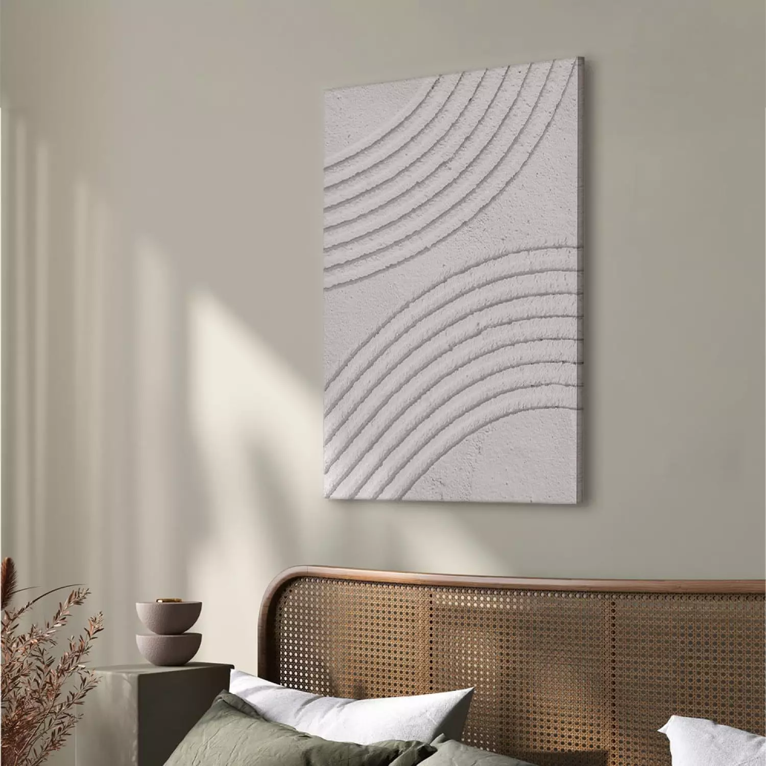 Canvas Structural Patterns - Rounded Elements Carved in Cement
