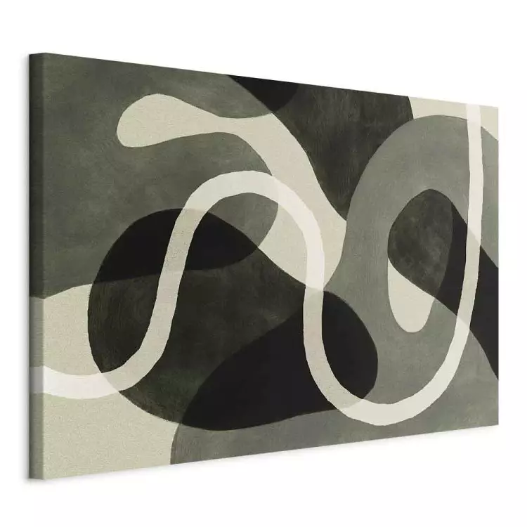 Geometric Forms - Abstract Spots in Shades of Sage Green