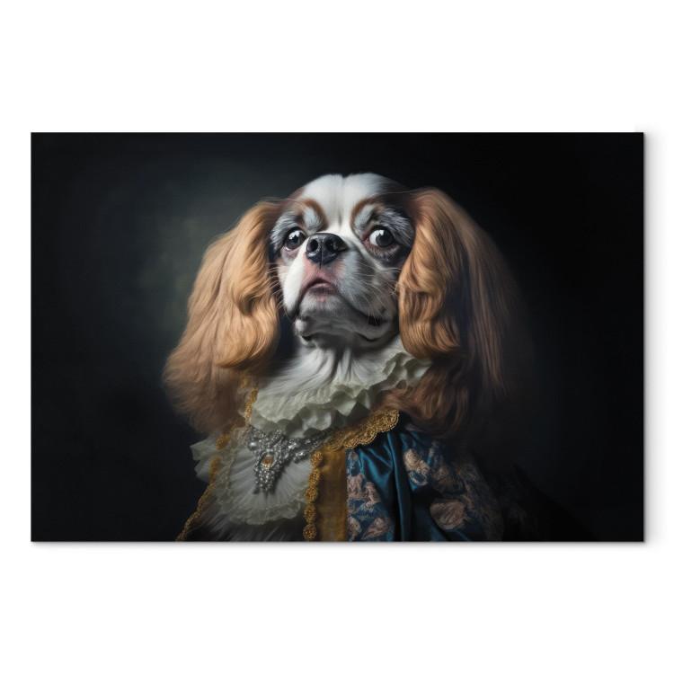 Canvas AI Dog King Charles Spaniel - Proud Aristocratic Animal Portrait - Horizontal