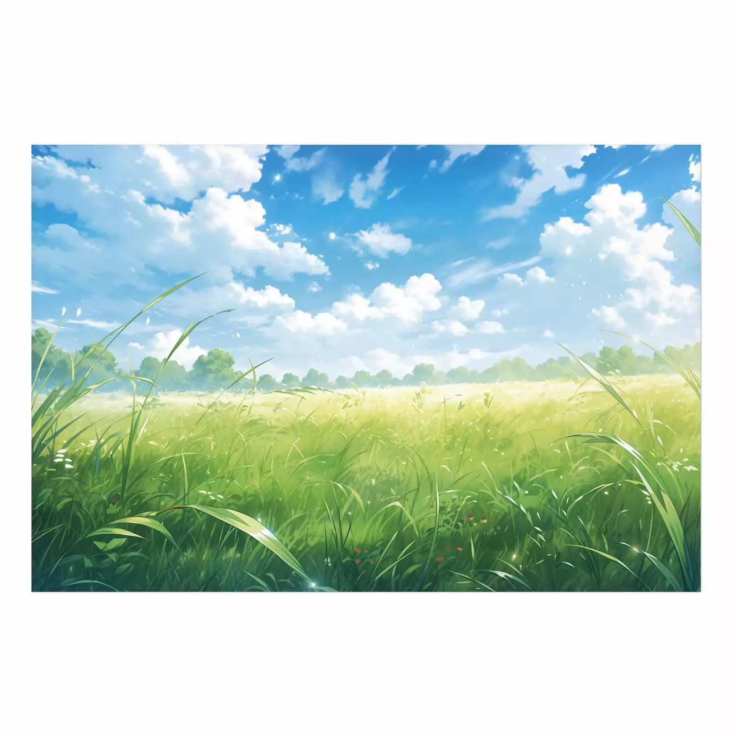 Wall Poster Computer Spring - A Rural Landscape in the Game’s Climate