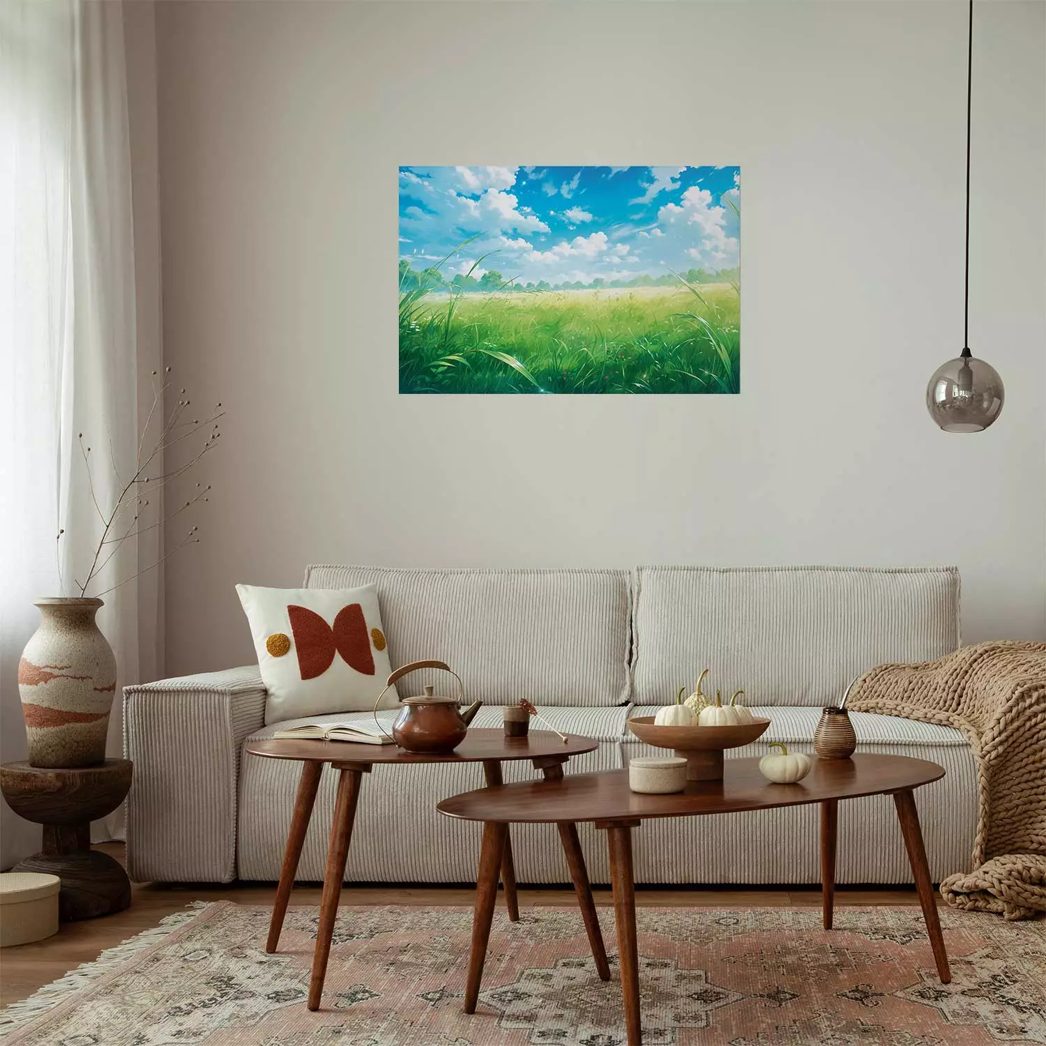 Wall Poster Computer Spring - A Rural Landscape in the Game’s Climate