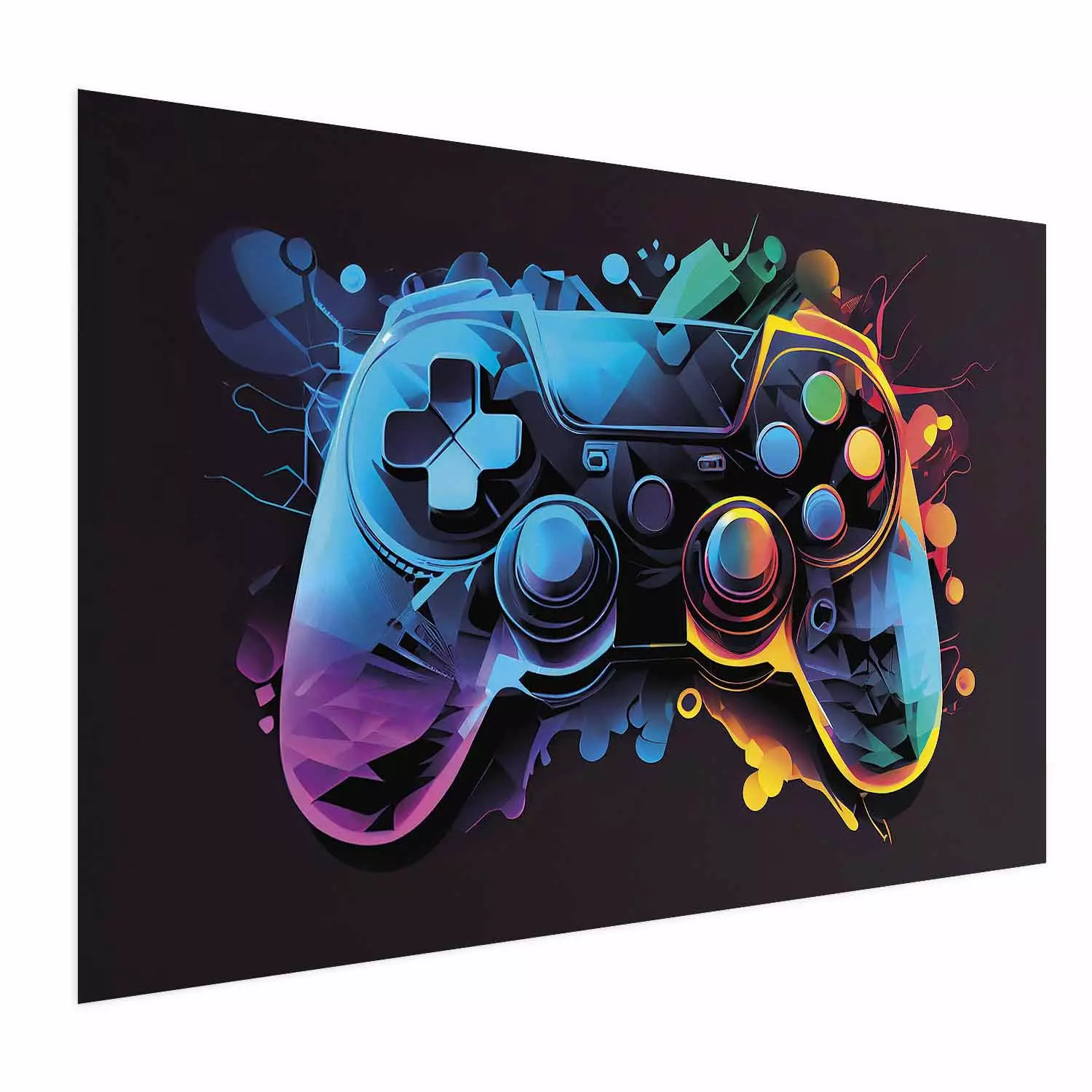 Poster Colorful Controller - A Multi-Colored Design for the Player’s Room