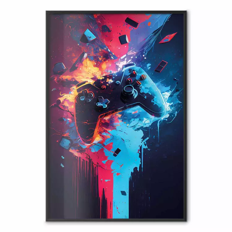 Color Pad - Exploding Blue and Red Console