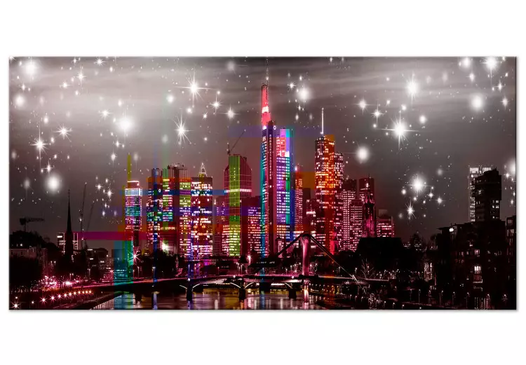 Large canvas print Skyscrapers in Fuchsia II [Large Format]