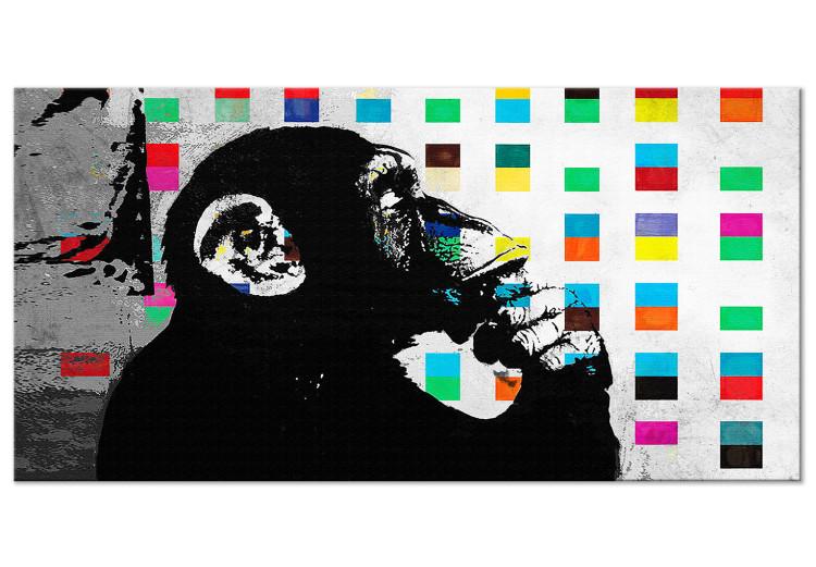 Large canvas print Pensive Chimpanzee II [Large Format]