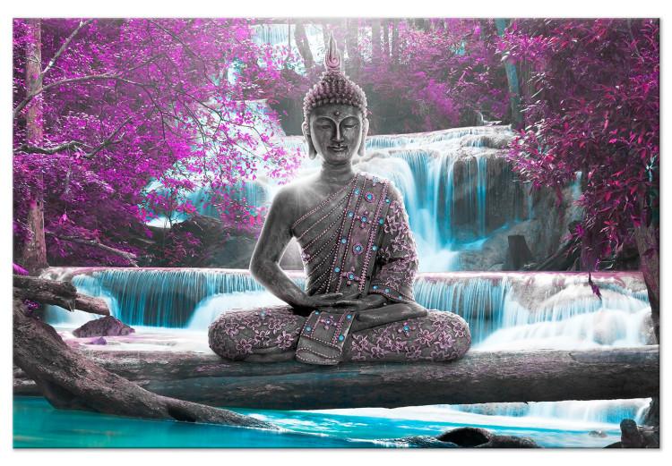 Large canvas print Buddha Among Blooming Trees [Large Format]