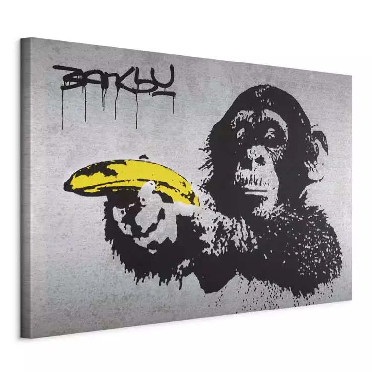 Stop or the monkey will shoot! (Banksy)