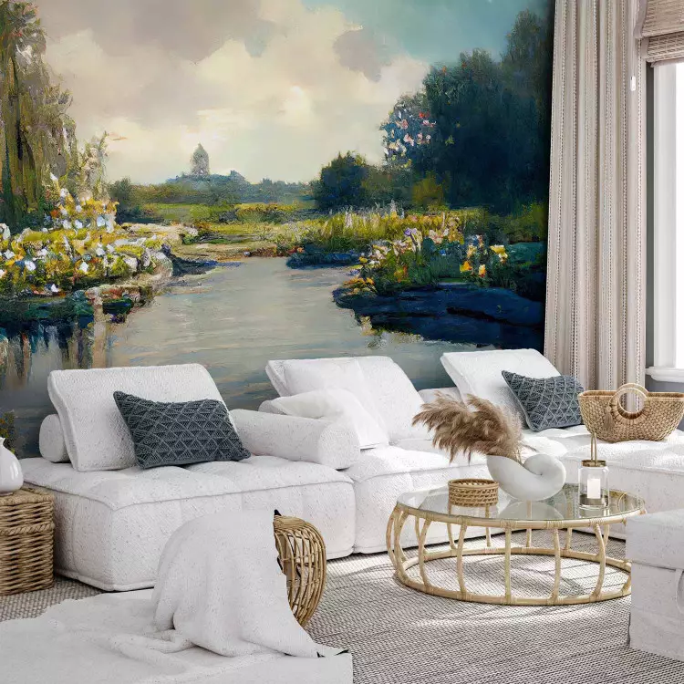 Green Scenery - A Painted Landscape Inspired by Monet’s Work