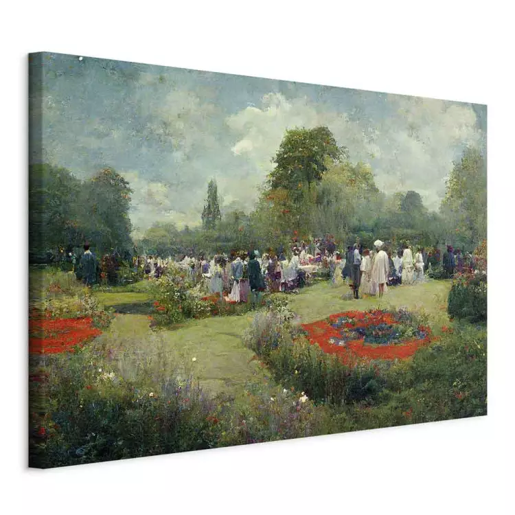 Meeting in the Garden - An Ai-Generated Landscape in the Style of Monet