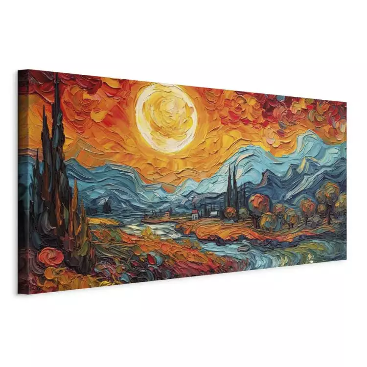 Rural Landscape - Mountain Scenery Inspired by the Work of Van Gogh