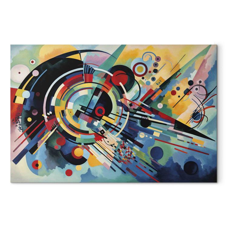 Canvas Color Detonation - Abstraction Inspired by Kandinsky’s Style