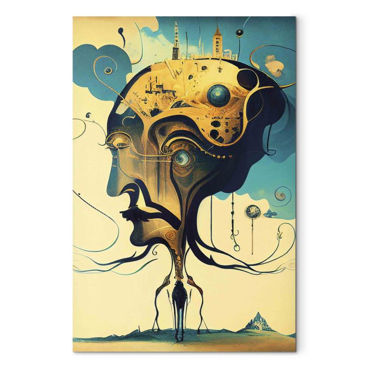Canvas Surrealistic Portrait - An Abstract Representation of a Man