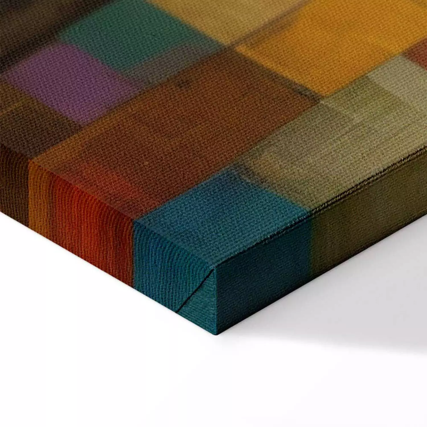 Canvas Mosaic Forest - An Abstraction With a Forest Motif Generated by AI
