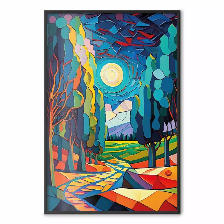 Modern Scenery - A Colorful Composition Inspired by Van Gogh