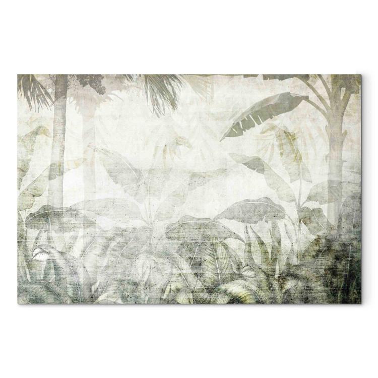 Canvas A Memory of Nature - A Delicate Composition With Jungle Vegetation