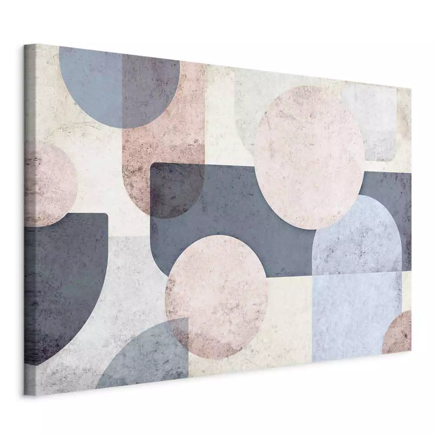 Canvas Print Geometric Disorder - An Abstract Composition of Pastel Shapes