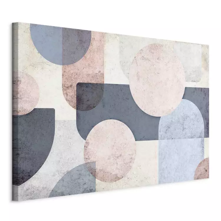 Geometric Disorder - An Abstract Composition of Pastel Shapes