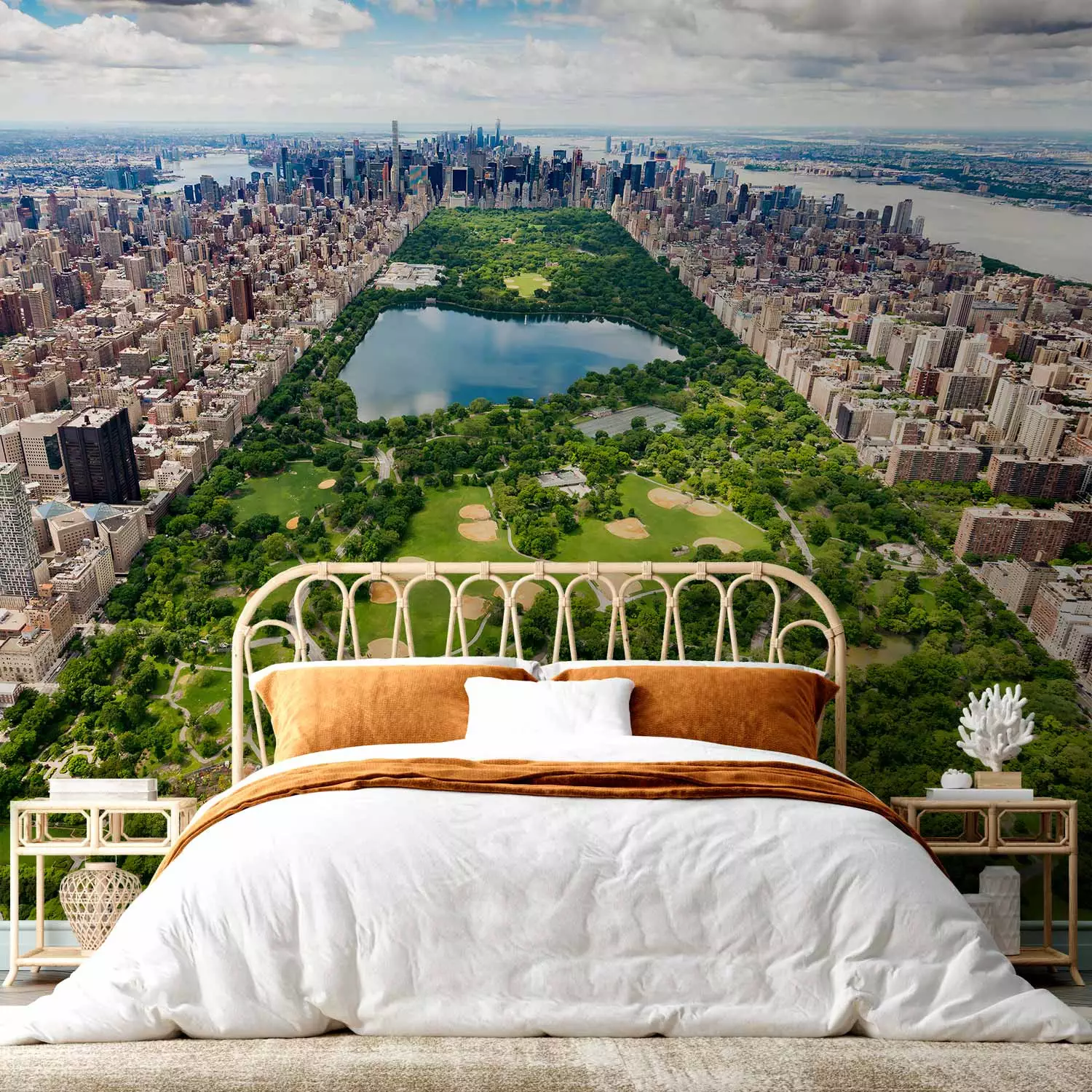 Photo Wallpaper Central Park - A New York City Park Among Big-City Skyscrapers