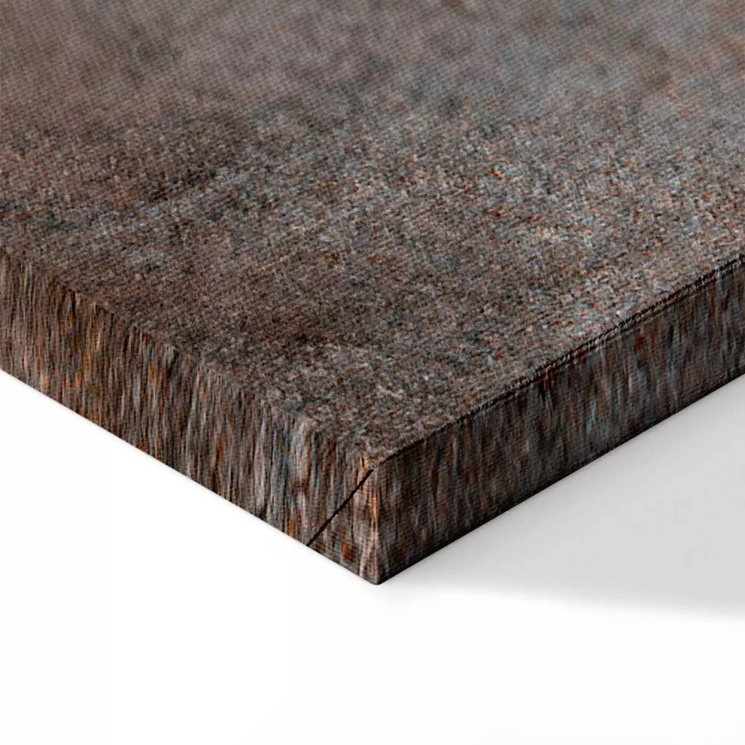 Canvas Print Worn Rust - Abstract Texture in Sepia and Gray Colors