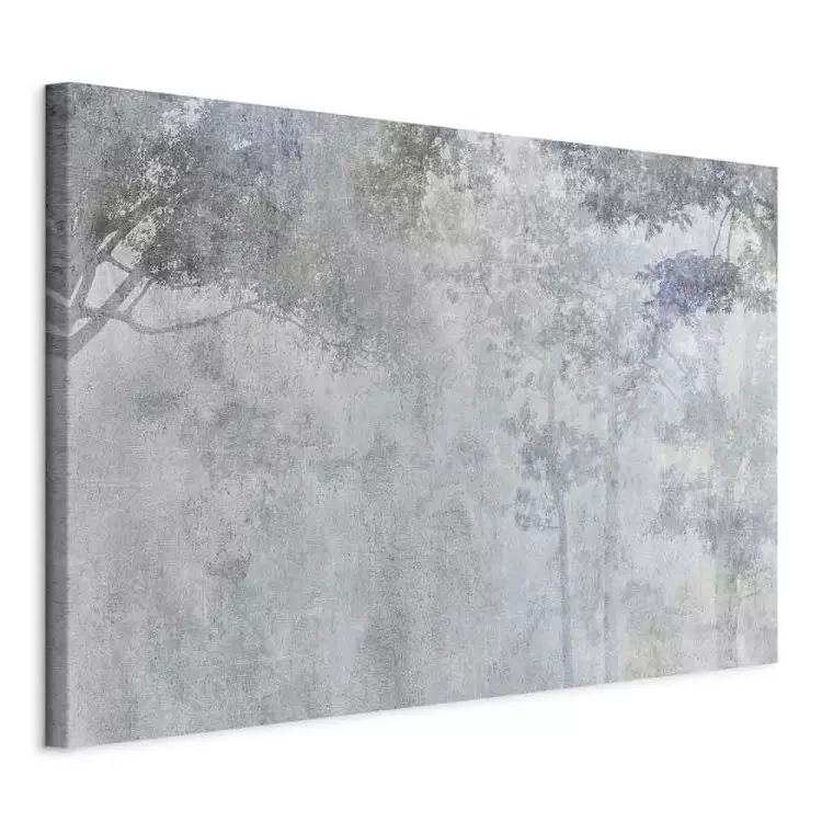 Trees in the Fog - Nature in Gray and Blue Shades