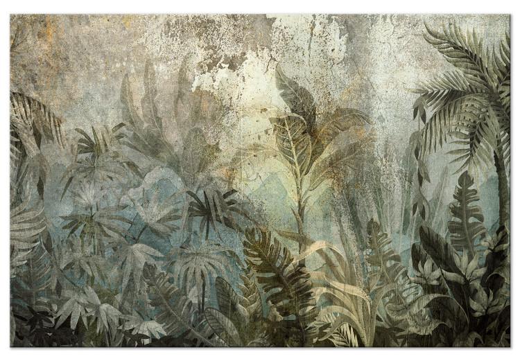 Canvas Jungle - Exotic Forest on an Island in the Colors of Natural Green